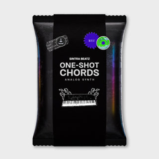 One-Shot Chords Analog Synth sample pack with a synth icon.