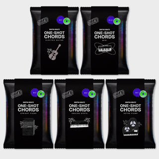 One-Shot Chords bundle with five packs arranged vertically