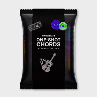 One-Shot Chords Electric Guitar sample pack with a guitar icon.